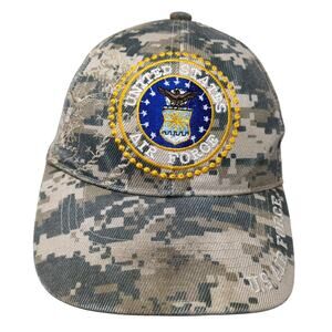 United States Air Force Strapback Baseball Cap Multicolor One Size Elite Images